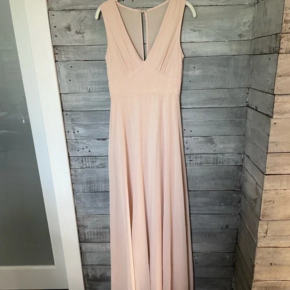 sachin and babi light blue dress Anthropologie BHLDN Womens Dress Brown Satin One main image 1